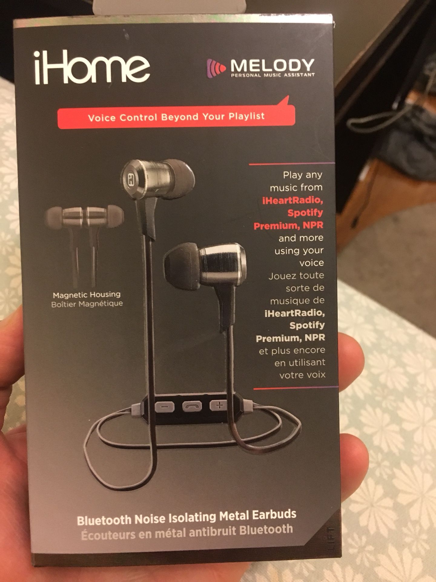 iHome iB29 Bluetooth Noise Isolating Metal Earbuds NEW