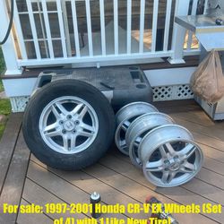 1(contact info removed) Honda CR-V EX Style Wheels With 1 Almost New Tire