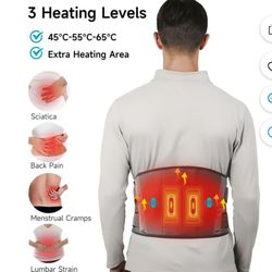 Heating Pad with Vibration And Lumbar Waist Massage Belt