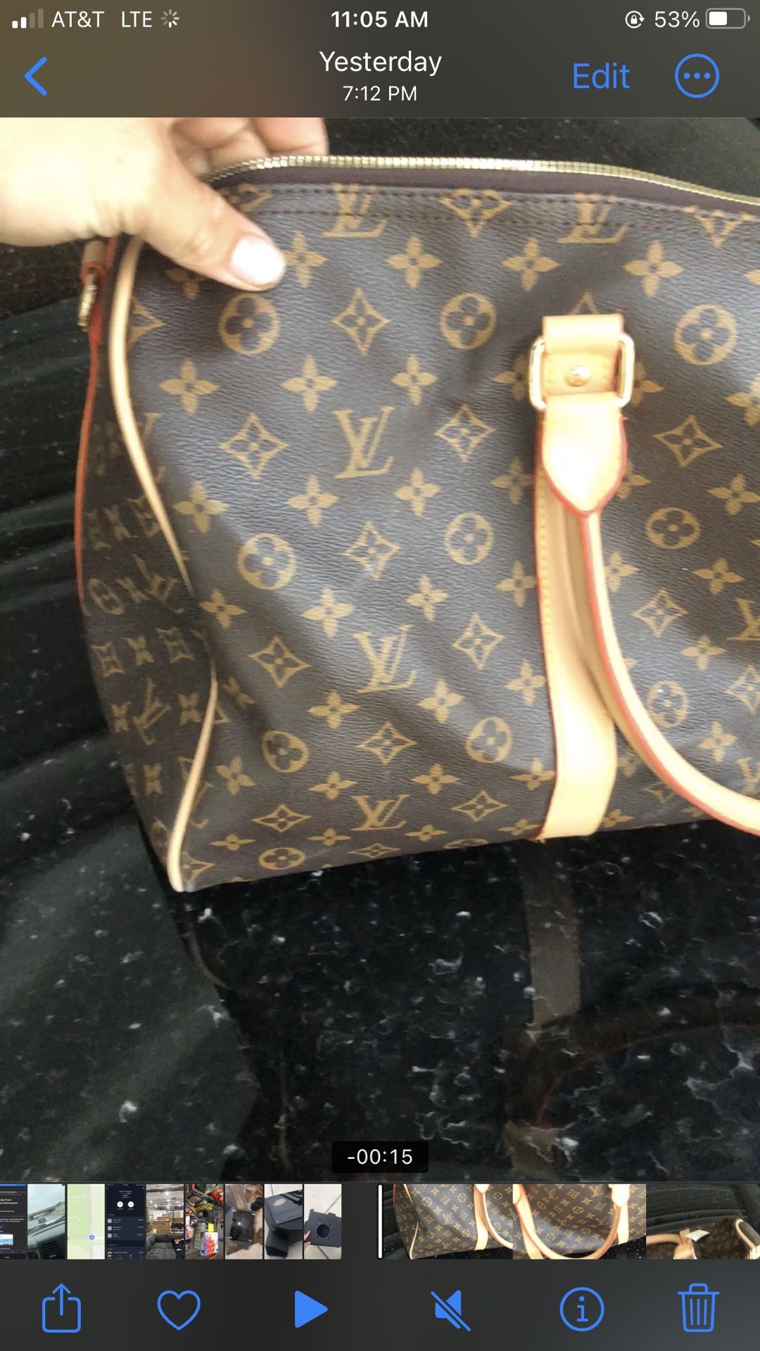 Louis V Duffle Bag