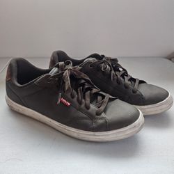 Levi's Leather Lace-Up Sneakers – Size US M 8.5 – Good Condition