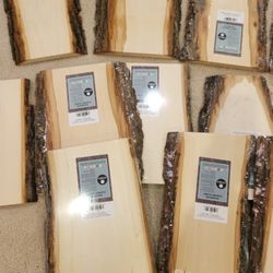 Basswood Plaques W/ Bark