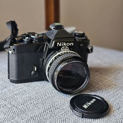 Nikon FE 35mm Film Camera – Classic Vintage SLR – Clean Condition