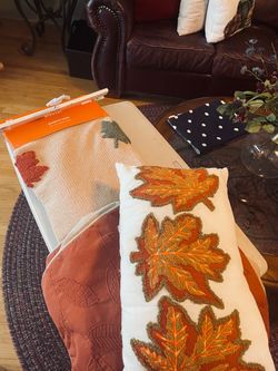 Martha Stewart fall throw and pillow coverings