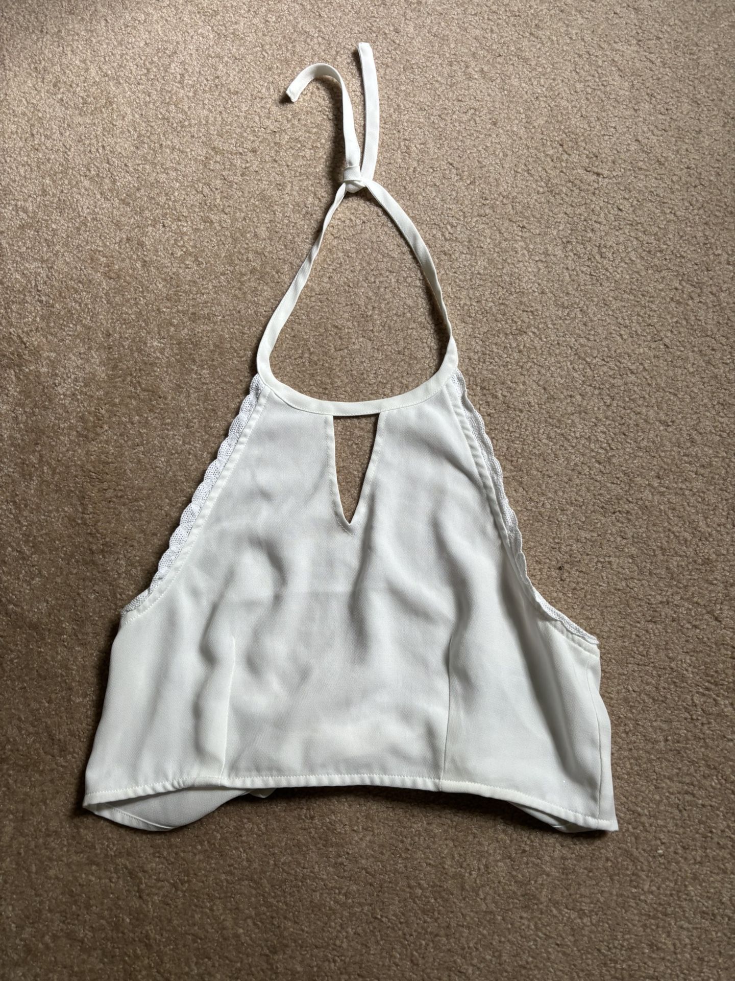 White Halter Top by Kendall & Kyle - Size S