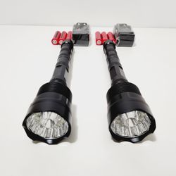 2pcs 13x T6 Led 5Modes Super Bright Flashlight Torch Hunting Light Lamp
