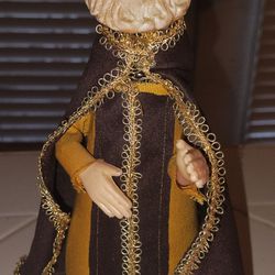 Vintage Wiseman Made from Beer Bottles Folk Art Christmas Standing Figurines