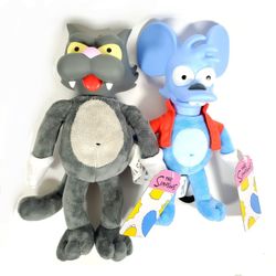 NEW 2025 Jakks Pacific The Simpsons Itchy & Scratchy Jakks Pacific Plushies 