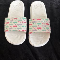 Puma Slides White Size 10 