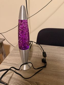 Fusion Purple Glitter Lava Lamp
