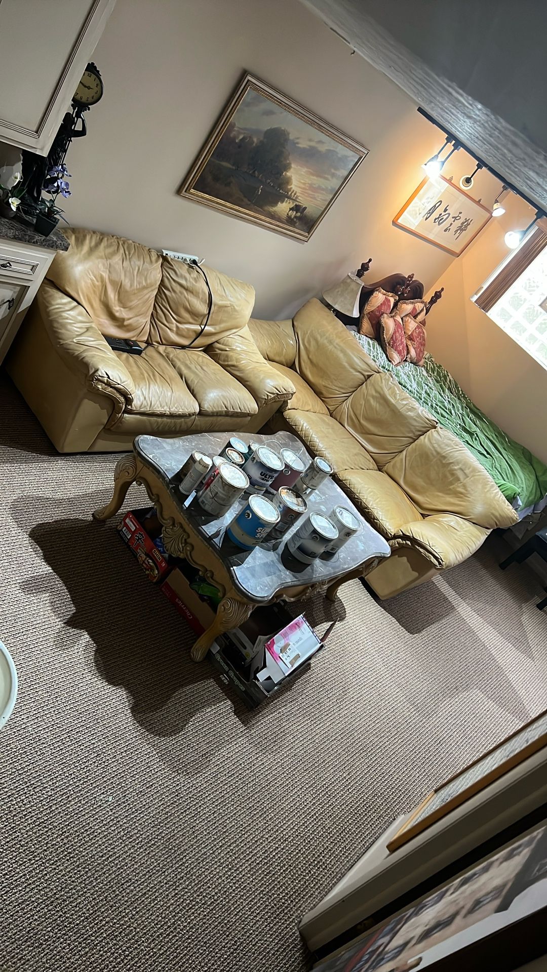 Italian Leather Sofa Big