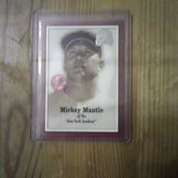 Mickey Mantle Collectible Baseball Card