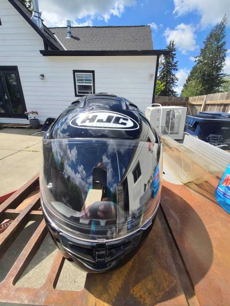 HJC drop down visor helmet