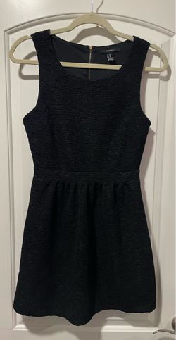 Forever 21 Black Textured Sleeveless Dress Size M
