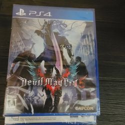 DEVIL MAY CRY 5  NEW, UNOPENED, & FACTORY SEALED PS4