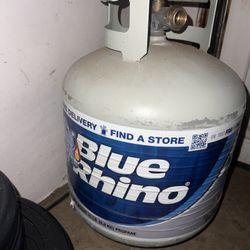 Empty propane tank