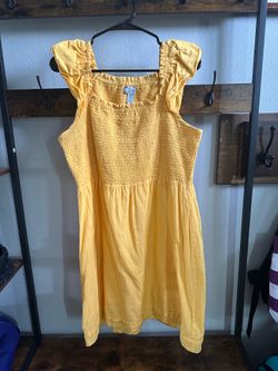 Yellow summer dress-L
