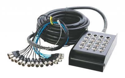 On Stage SNK124100V2, 100-Ft 12-Channel and 4-Return Stage Snake Cable