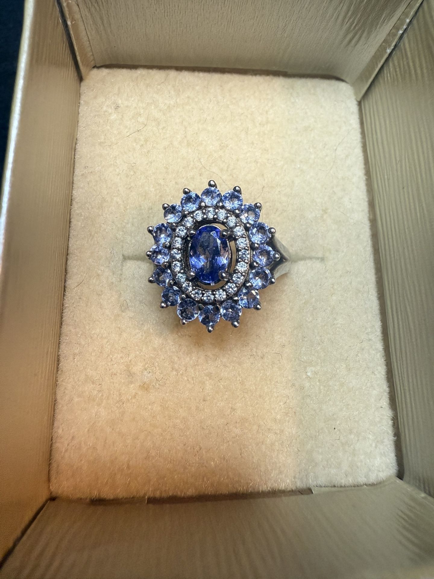 Tanzanite Starburst Ring