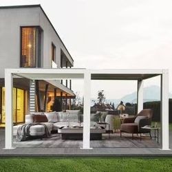 ❤️‍🔥 20 ft. W x 12 ft. D Aluminum Pergola with 2 Adjustable Roof1,500