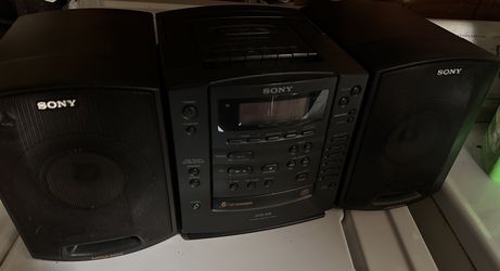 Sony Plays Disc And Cassettes 