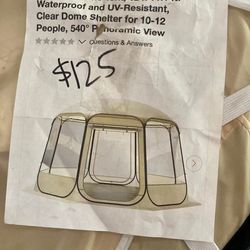 12ft x 11ft Pop Up Bubble Tent