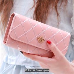 Pink woman wallet