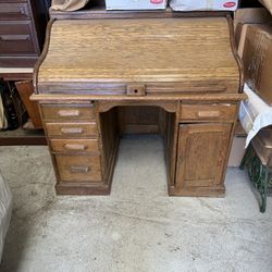Antique Roll Top Desk 