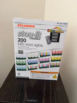 Sylvania Stay-Lit Color Action 200 LED Mini Lights with Remote Control
