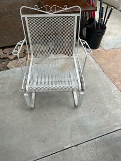 Metal rocking chair