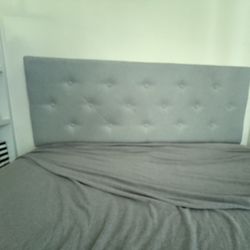 Full Platform Bed Frame Light Grey Very Sturdy! 