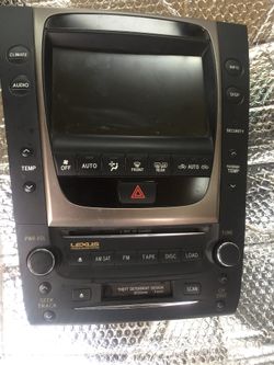 2006 Lexus GS radio/ display