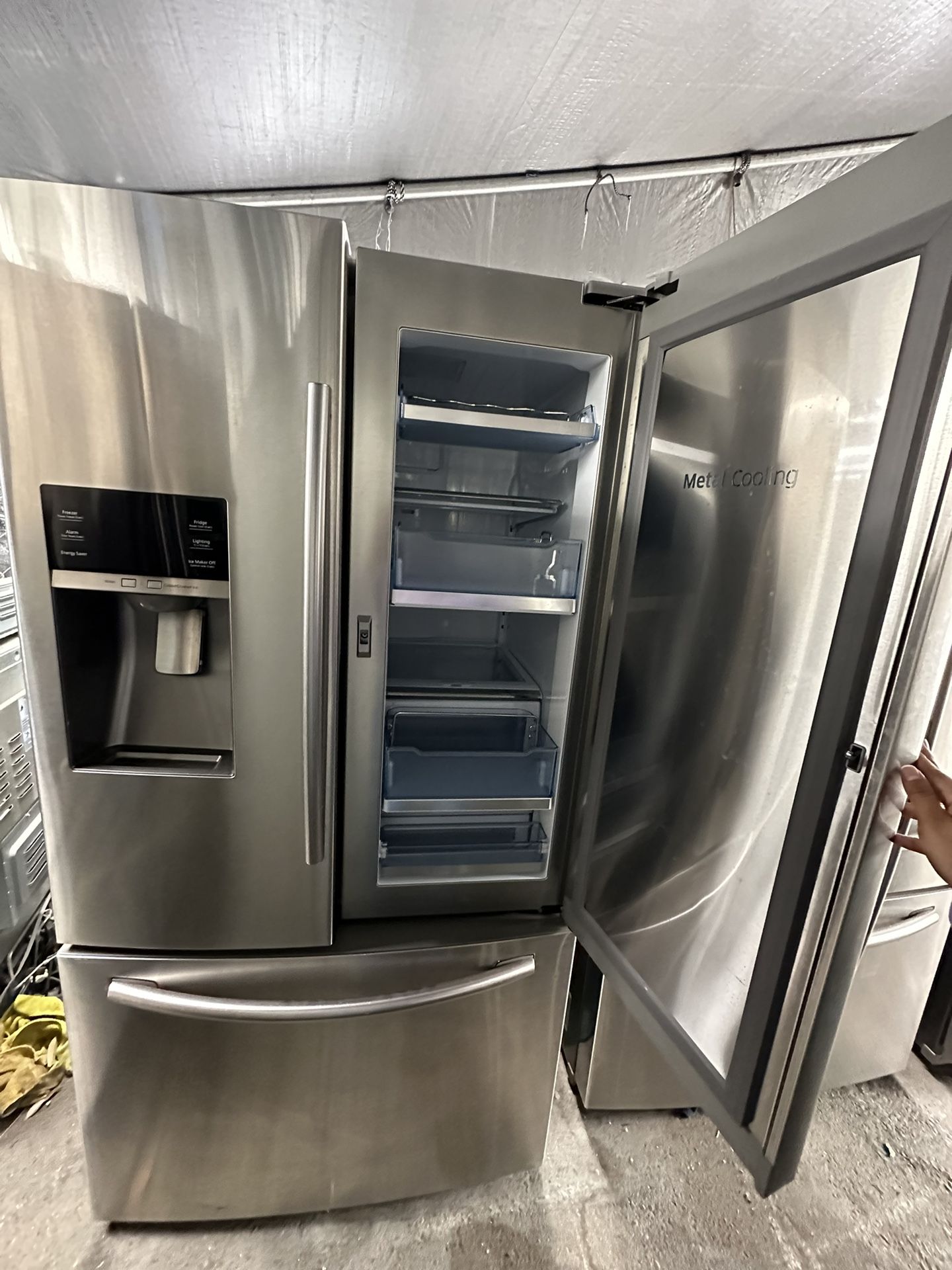 Samsung French Door Stainless Steel Fridge + Extra Door for Sale in Los Angeles, CA OfferUp