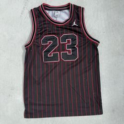 Red and Black Jordan jersey #23 youth Large