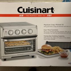 Cuisinart Air-Fryer Toaster Oven with Grill, Stainless, New, TOA-70