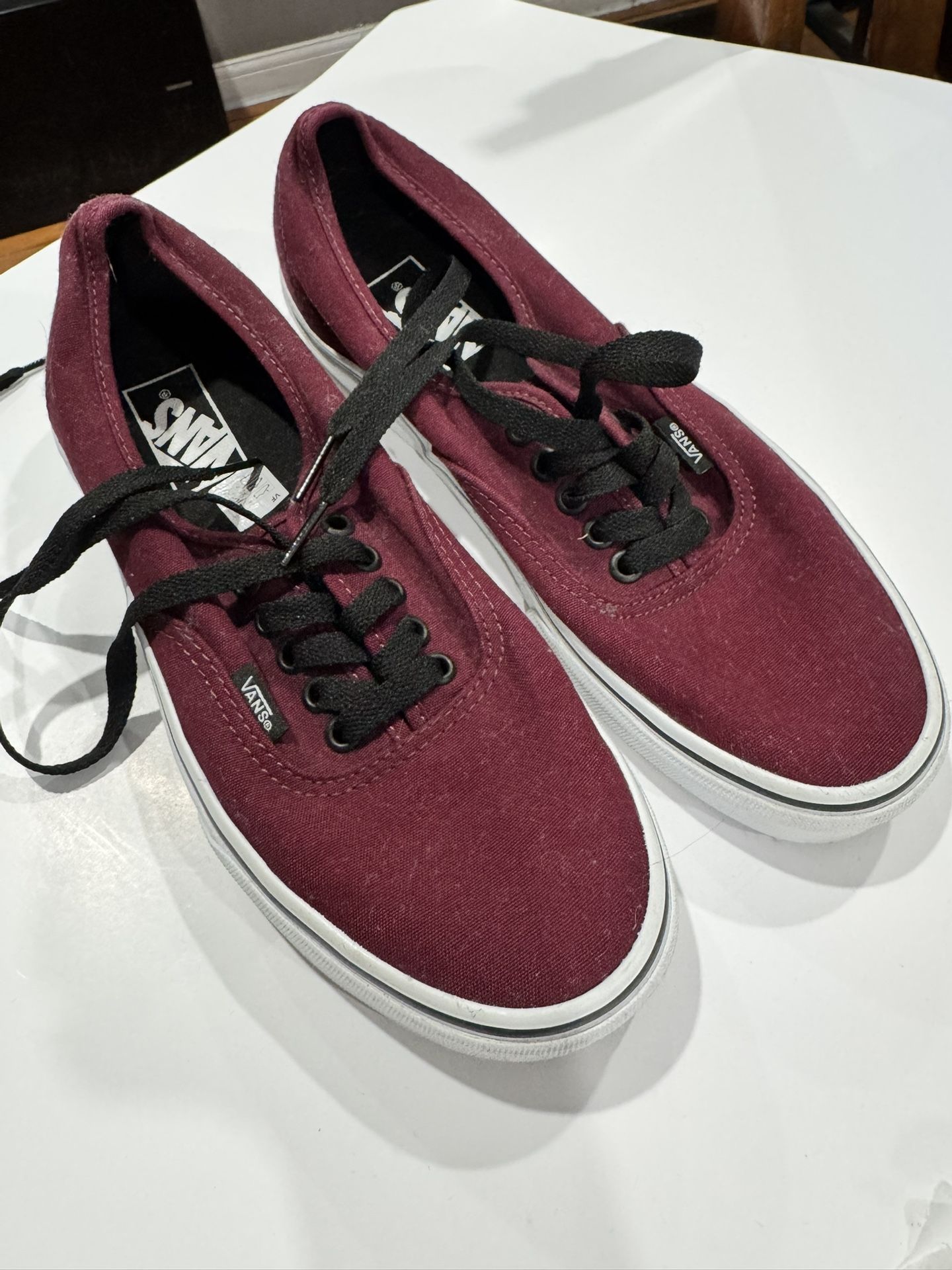 Burgundy Vans