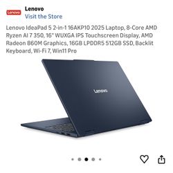 Lenovo IdeaPad 5 2-in-1 Laptop 16"