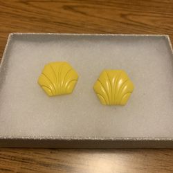 Bright yellow Vintage earrings