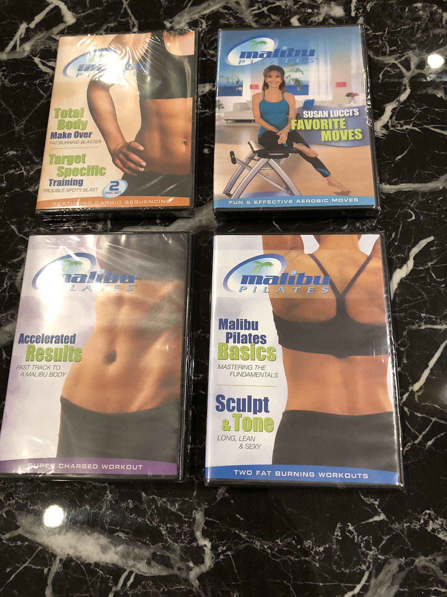 4four Malibu pilates workout dvds new