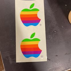 Apple stickers from the 80s