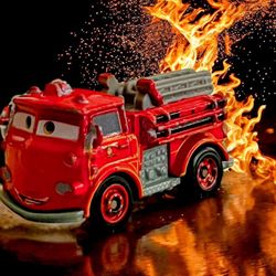 2017 Disney Pixar Cars Red The Fire Truck Mini Racers Toy