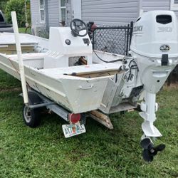 Sixteen foot flats , bottom heavy gauge , aluminum boat