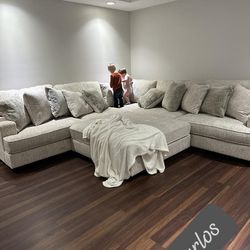 $39 Down Payment Ashley Larger Comfy Sectional Sofa 