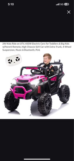24V Kids Ride On UTV For Toddlers And Big Kids