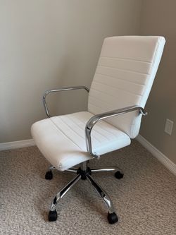 Leather & Chrome Executive Chair