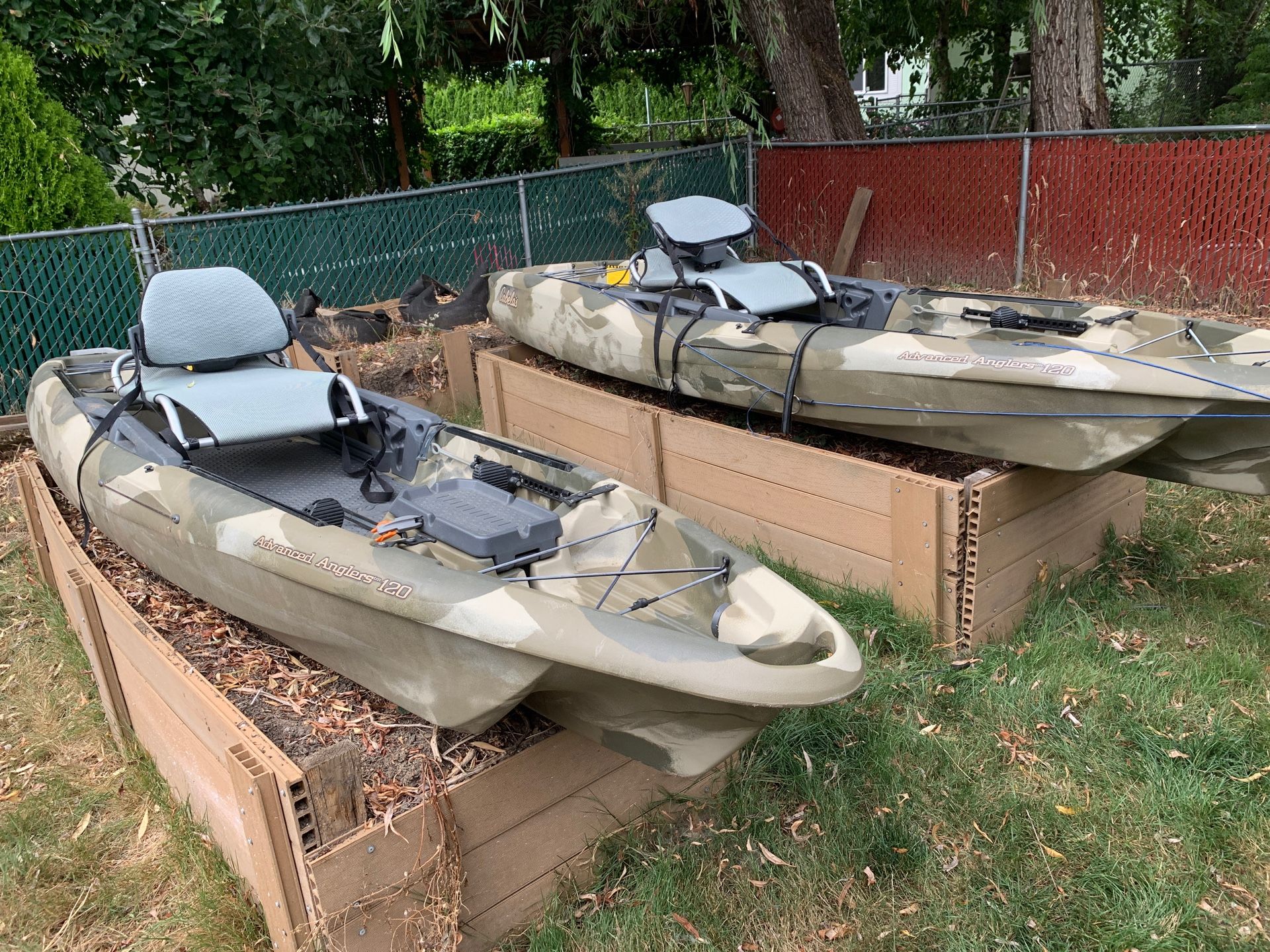 2 cabelas 12 foot advanced fishing kayaks for Sale in McMinnville, OR