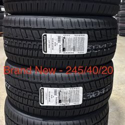 (4) - 245/40/20 General G-Max AS-07 All Season Tires