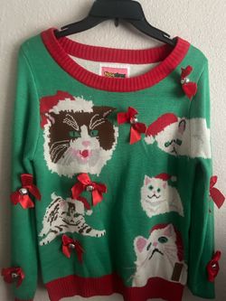 Christmas cat sweater