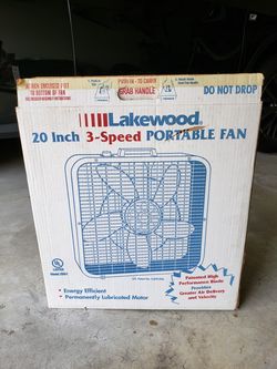20 inch 3 speed fan