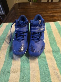 Mike Trout Blue Baseball Cleats